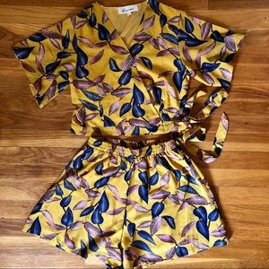 Matching Crop Top and Shorts Set